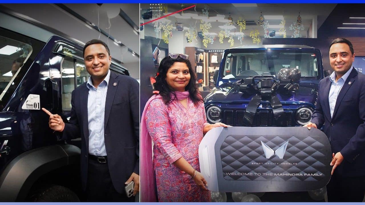 Aakash Minda Becomes First Owner of Mahindra Thar Roxx Vin 0001