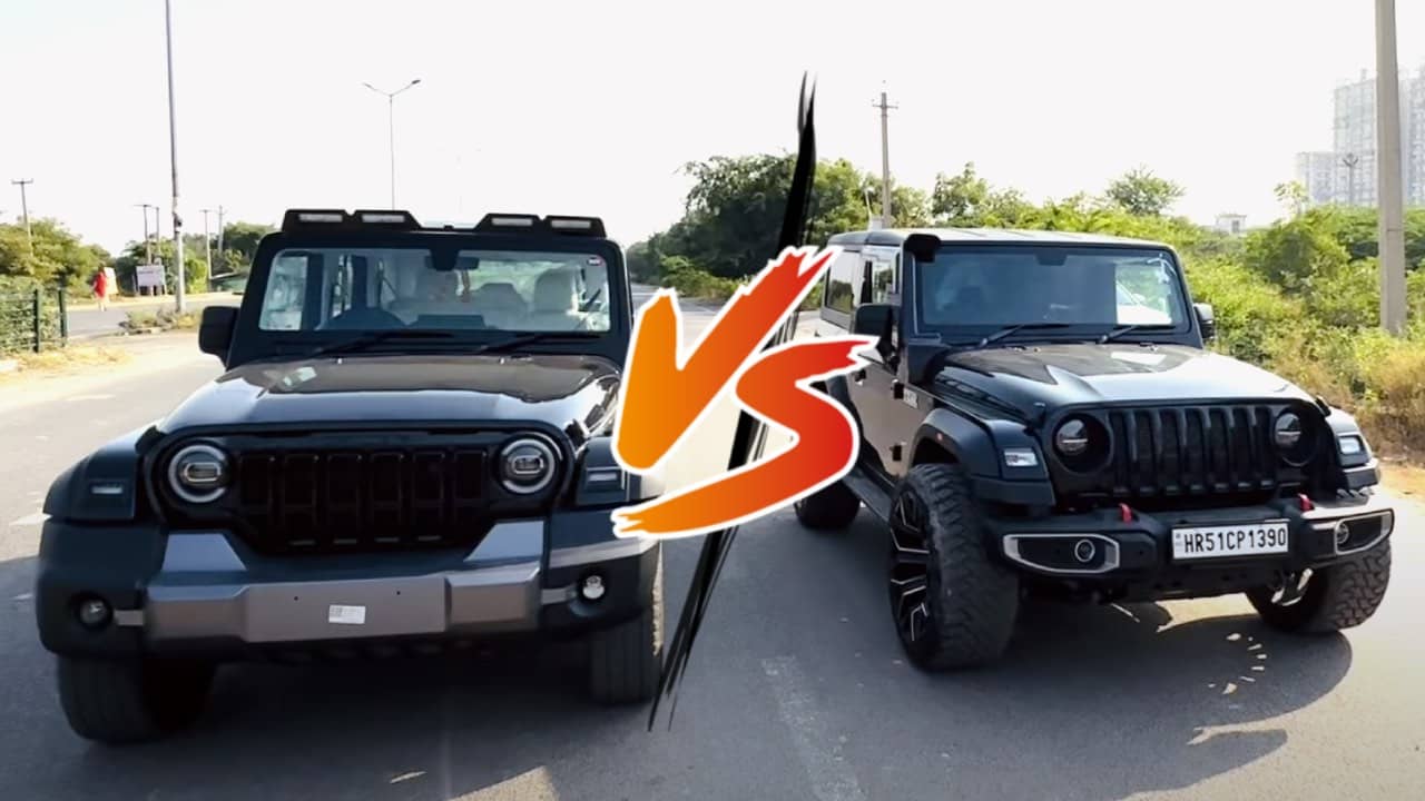 Mahindra Thar Roxx Vs Thar Drag Race