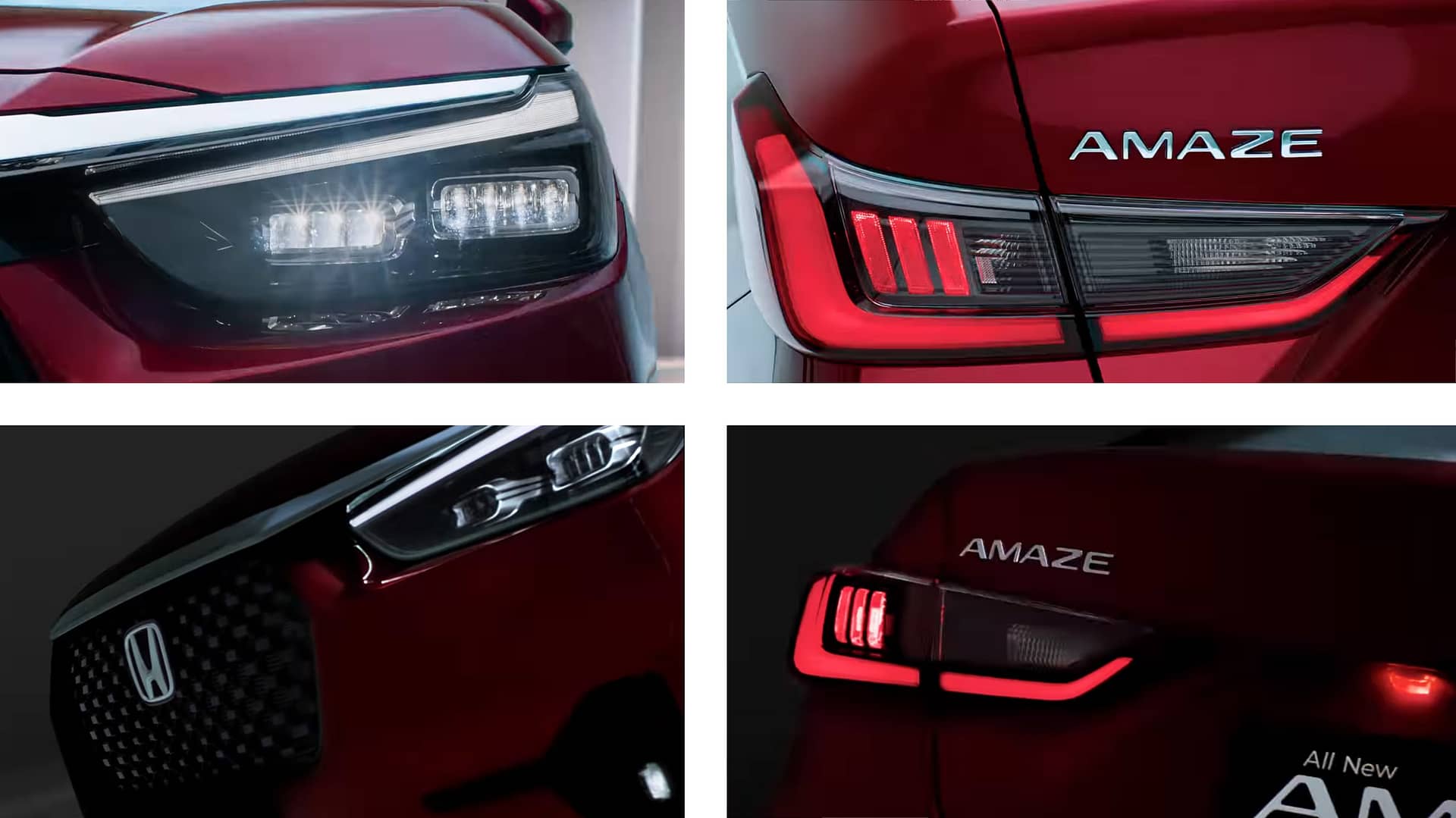 New Honda Amaze Budget Sedan Shows Its Fancy LEDs Ahead Of December 4 Debut