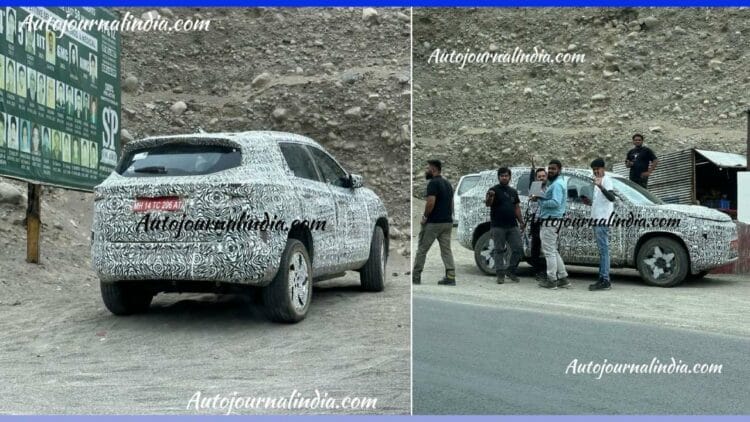 Tata Harrier Ev Spied Testing