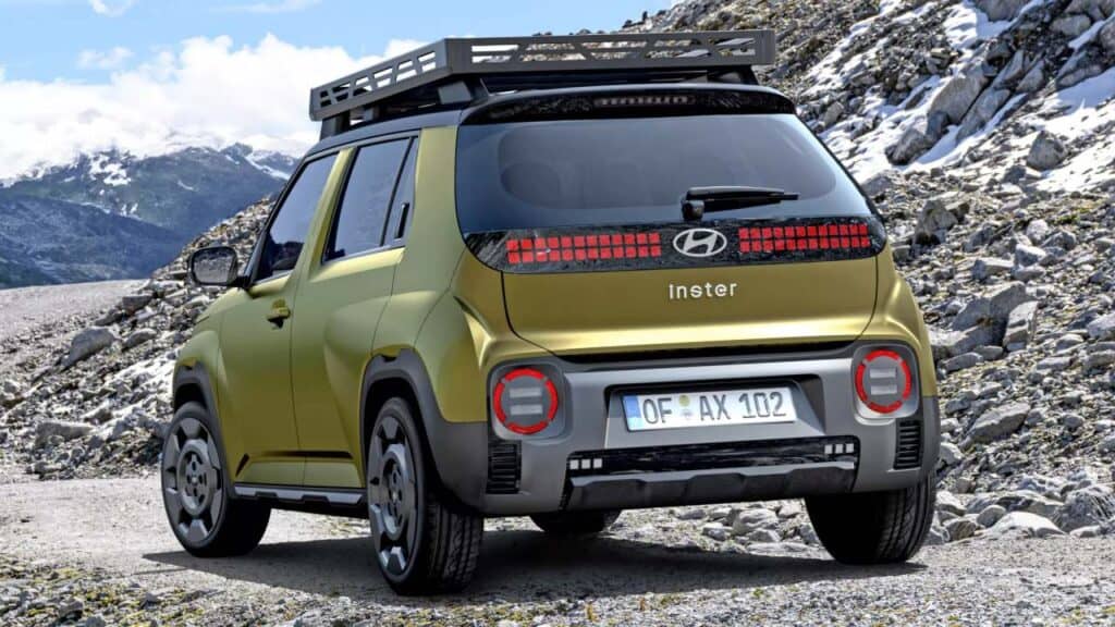 Hyundai Inster Ev Cross Revealed Rear Profile